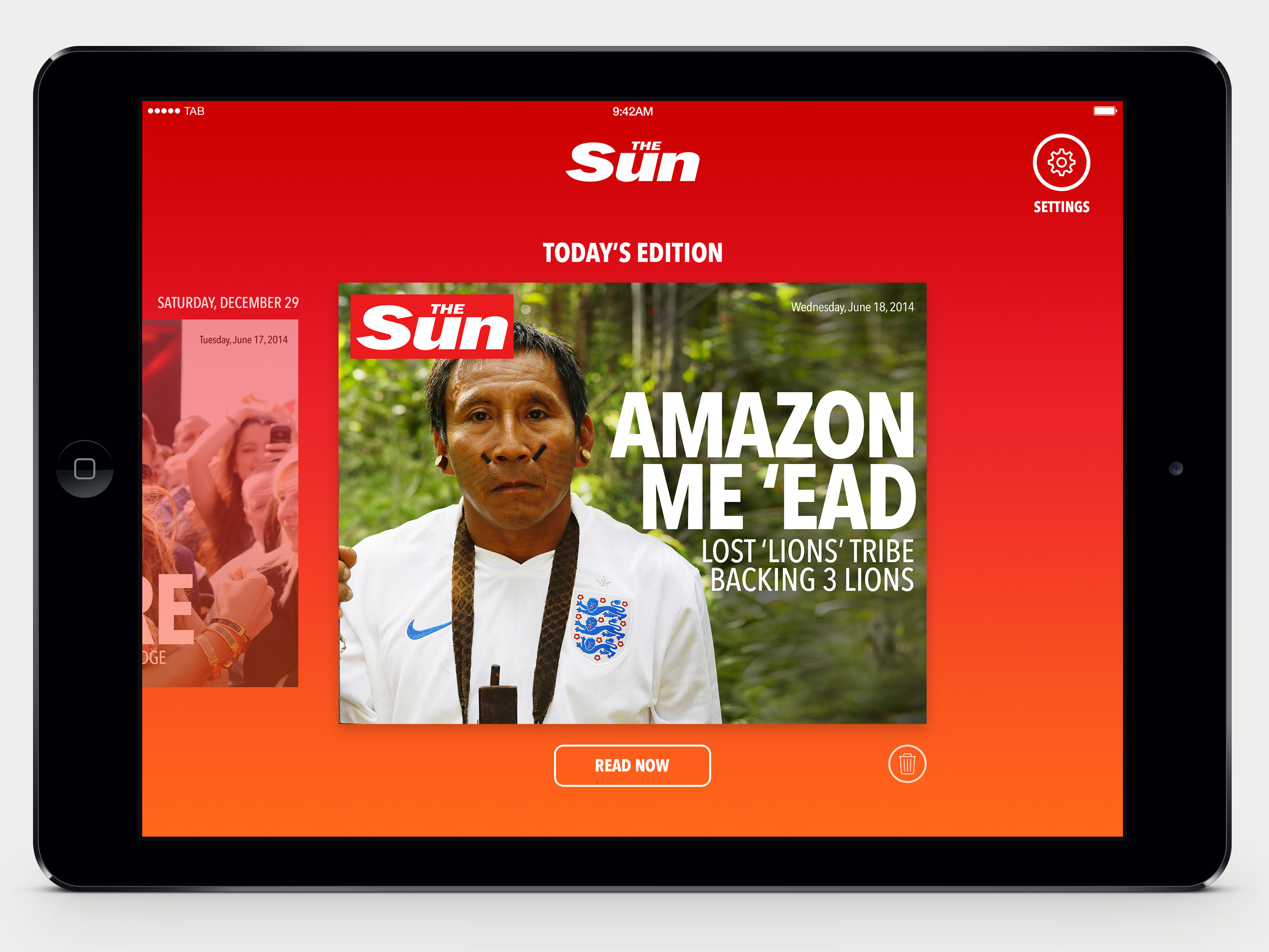 Sun tablet